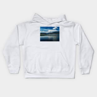 Photography color lake and sky Kids Hoodie